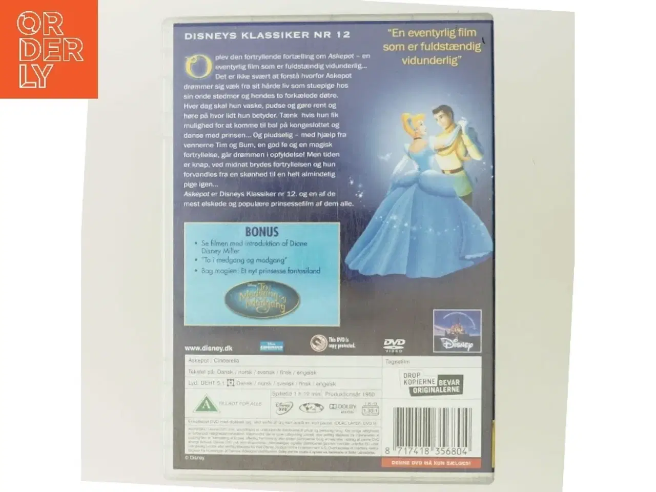 Billede 3 - Askepot fra Walt Disney (DVD)