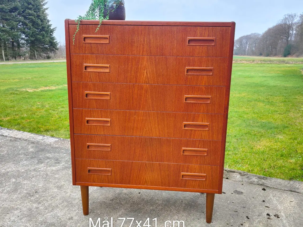 Billede 7 - Smuk dansk produceret 6-skuffet teaktræs kommode