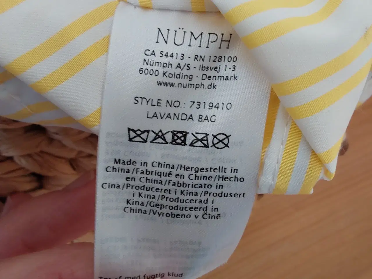 Billede 4 - Kurvetaske flettet fra Nümph med 2 hanke