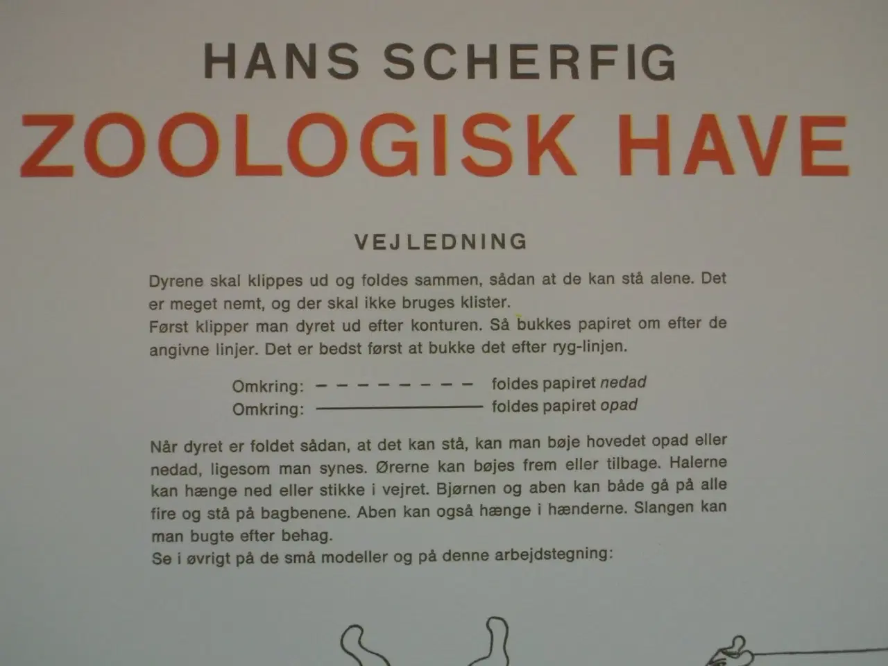 Billede 2 - zoologisk have - dyr til udklip og foldning, af ha