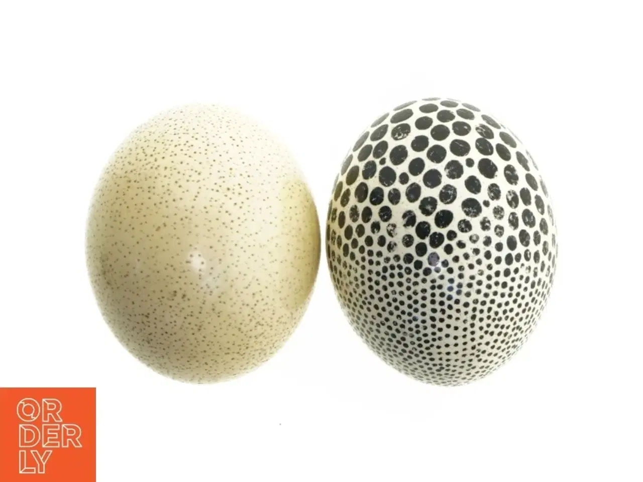 Billede 4 - Dekorative æg med prikker (str. 17 cm. 2 styk)