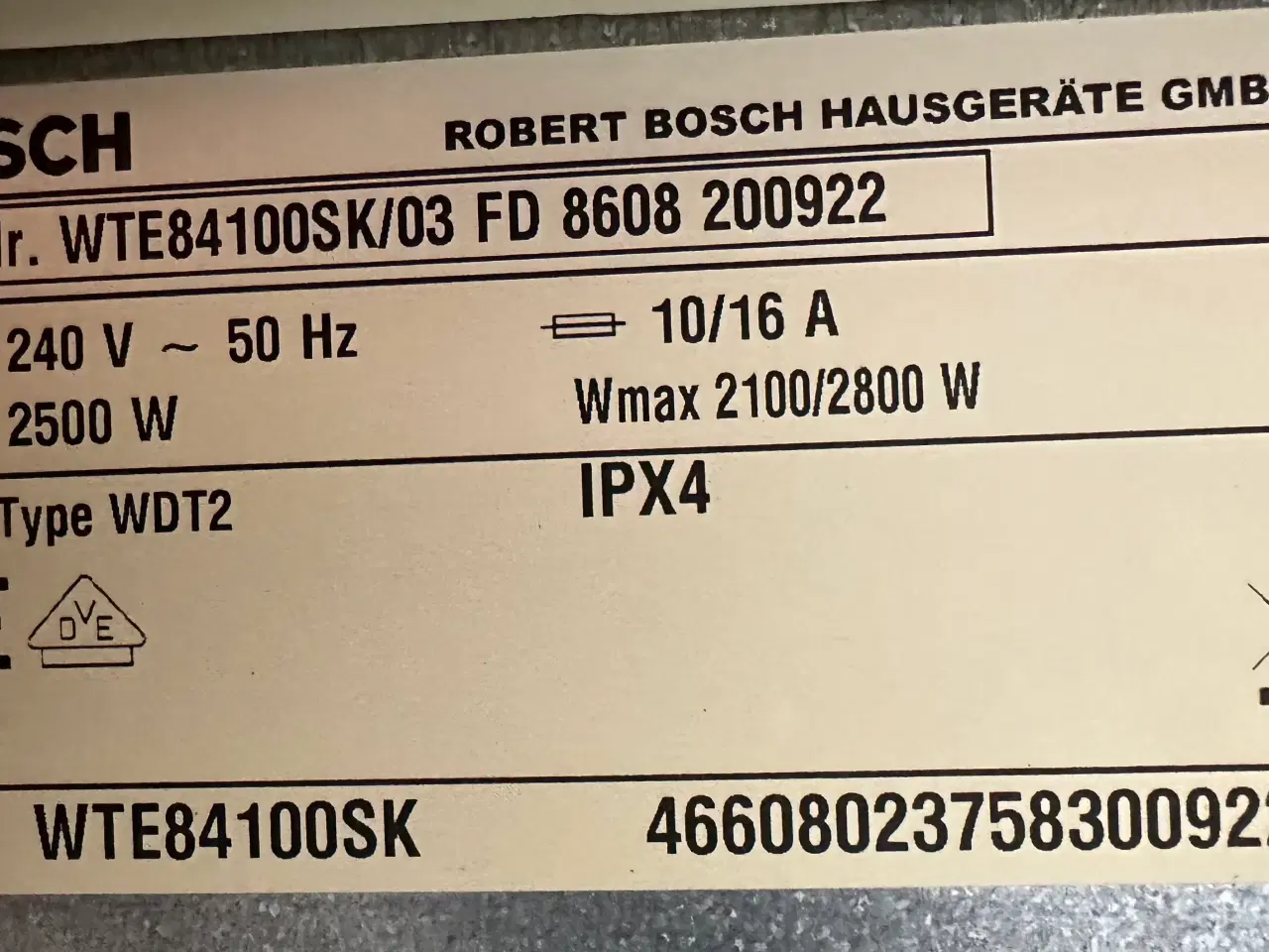 Billede 8 - Bosch kondenstørretumbler 