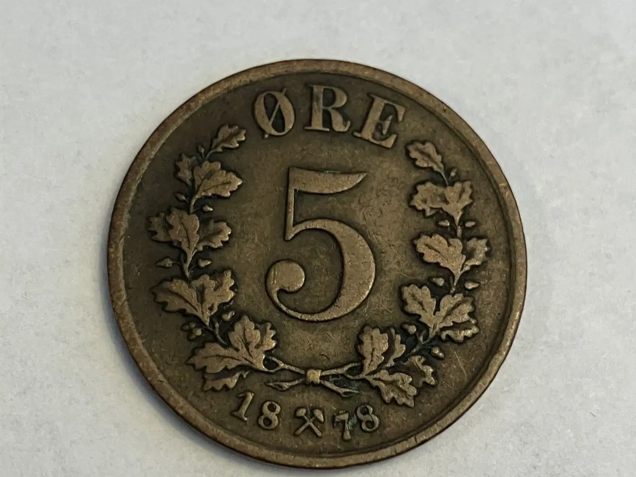 Billede 1 - 5 Øre 1878 Norge