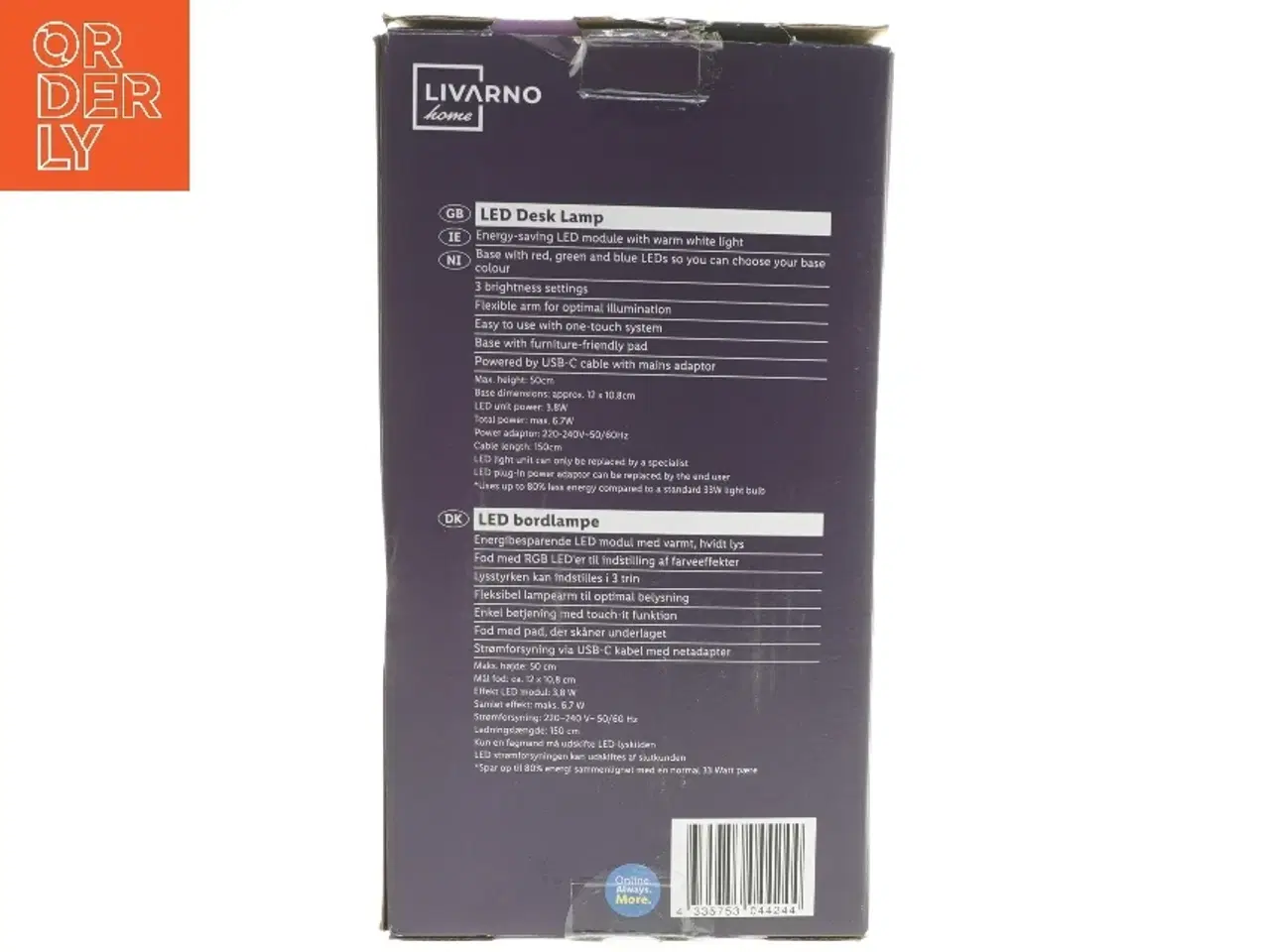 Billede 4 - Livarno LED bordlampe fra Livarno (str. 50 cm)