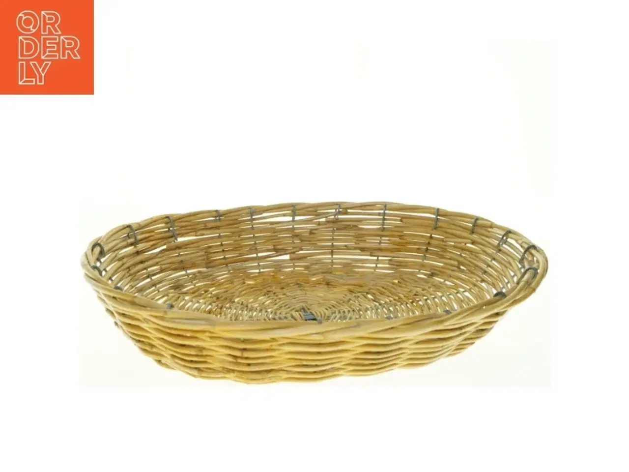 Billede 1 - Flettet frugtkurv (str. 50 x 8 cm)