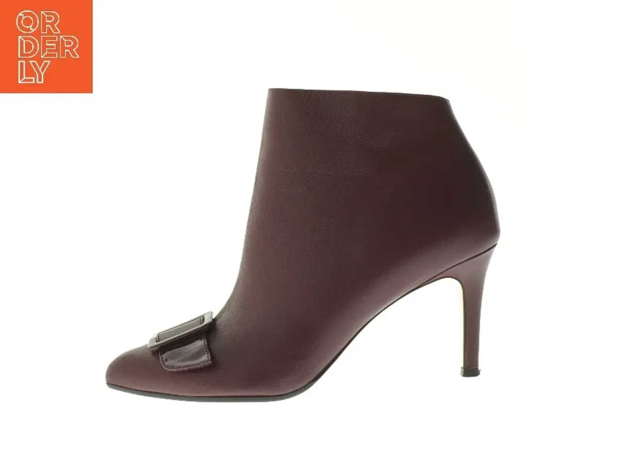 Billede 1 - Roccamore Stiletstøvler, Henry, burgundy kalveskind, med spænde (str. 36 )