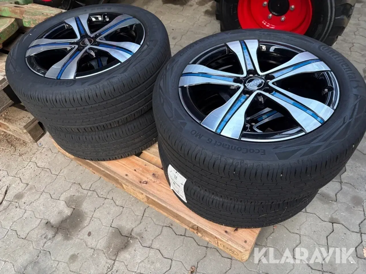 Billede 2 - Alufælge med dæk Mega wheels / Continental EcoContact 6 MO