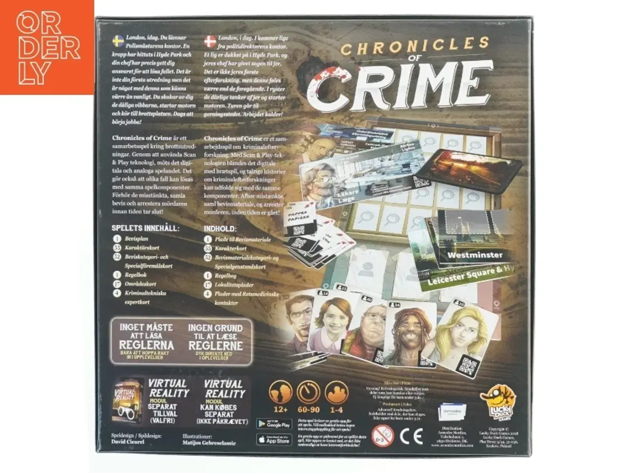 Billede 3 - Chronicles of Crime brætspil fra Lucky Duck Games (str. 29x29 cm)