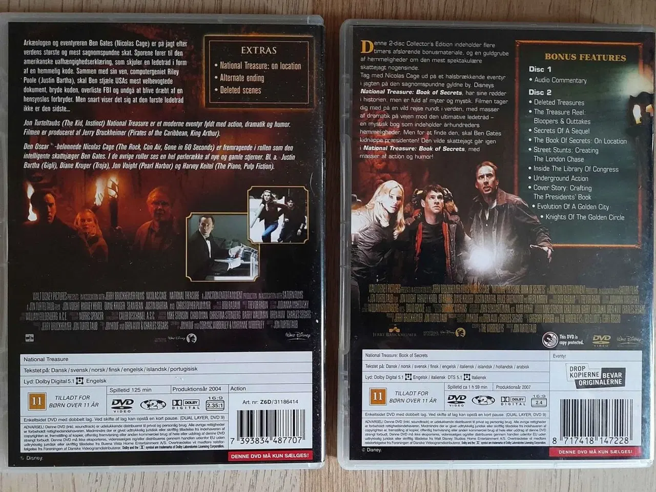 Billede 2 - National Treasure 1 & 2, DVD, action