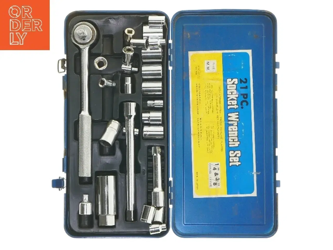 Billede 6 - Værktøjssæt i metalboks (str. 4x13,5x29 cm)
