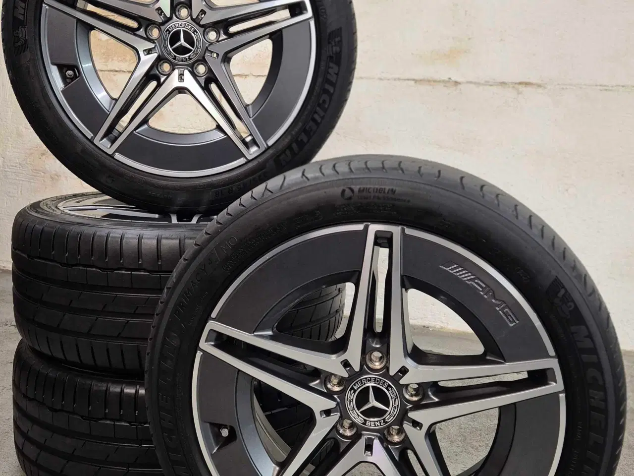 Billede 10 - 5x112 MERCEDES ORIGINAL "AMG" ALUFÆLGE MED NYE SOM