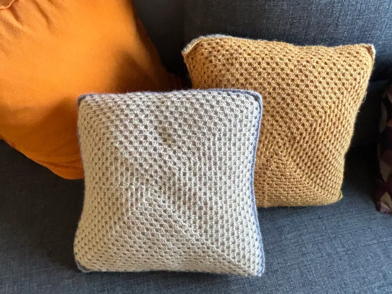 Billede 1 - Hæklede puder