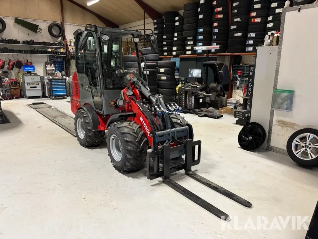 Billede 7 - Minilæsser Bernards W1650C med skovl og gafler