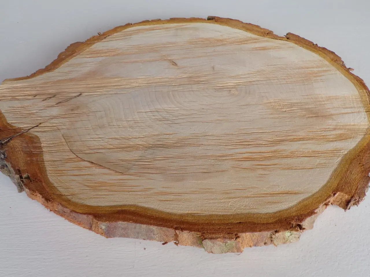 Billede 3 - NY Thuja Træskive med bark 30,5 cm lang