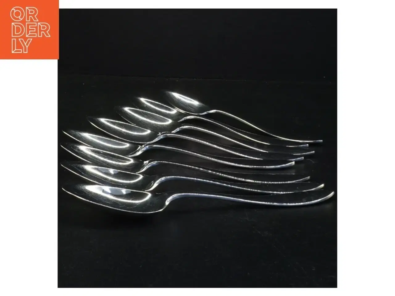 Billede 2 - Gemse sølvfarvede spiseskeer (str. 21 cm)