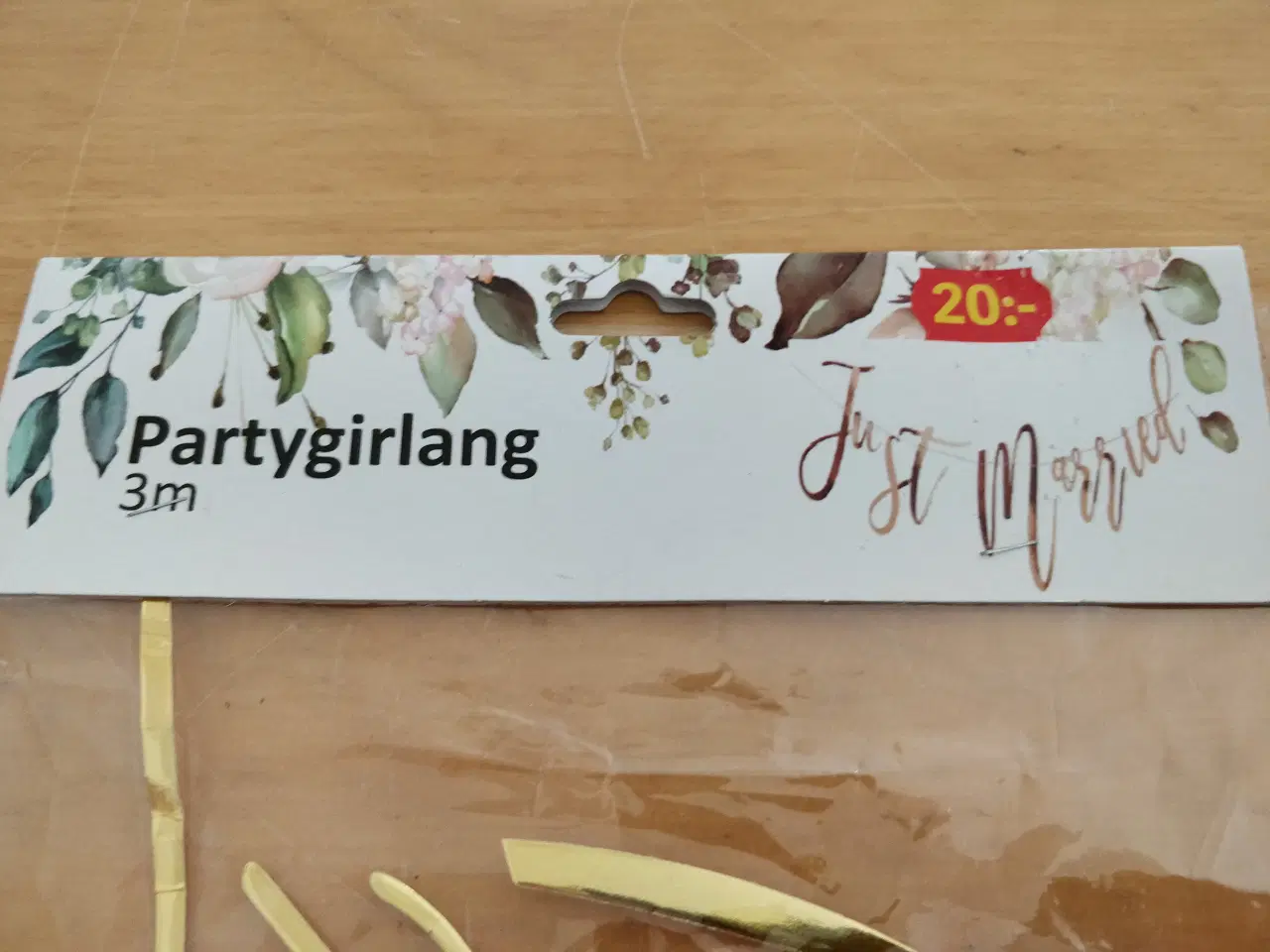 Billede 2 - Just Married guirlande