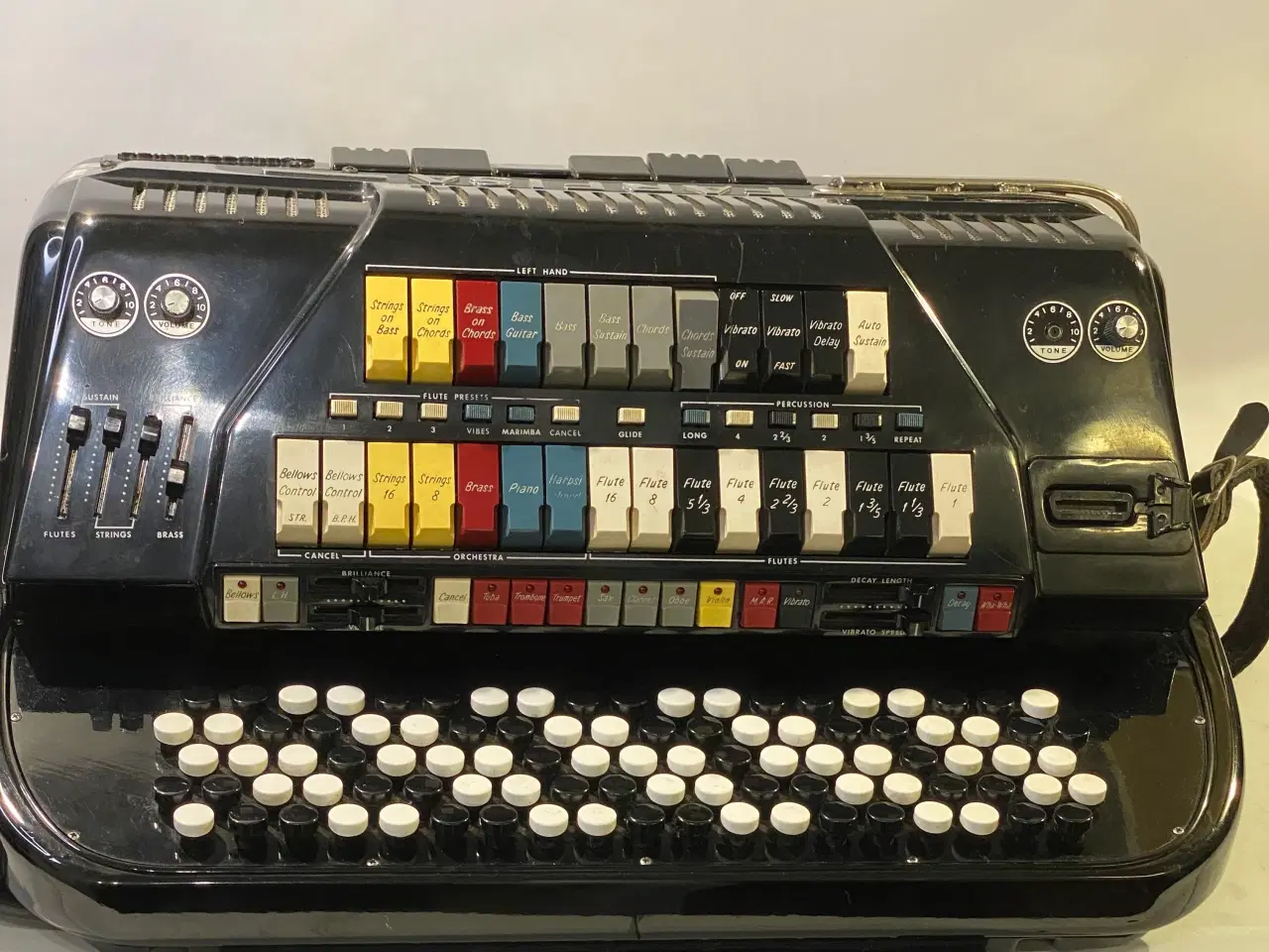 Billede 3 - Italiensk Farfisa 3-koret harmonika – Syntaccordio