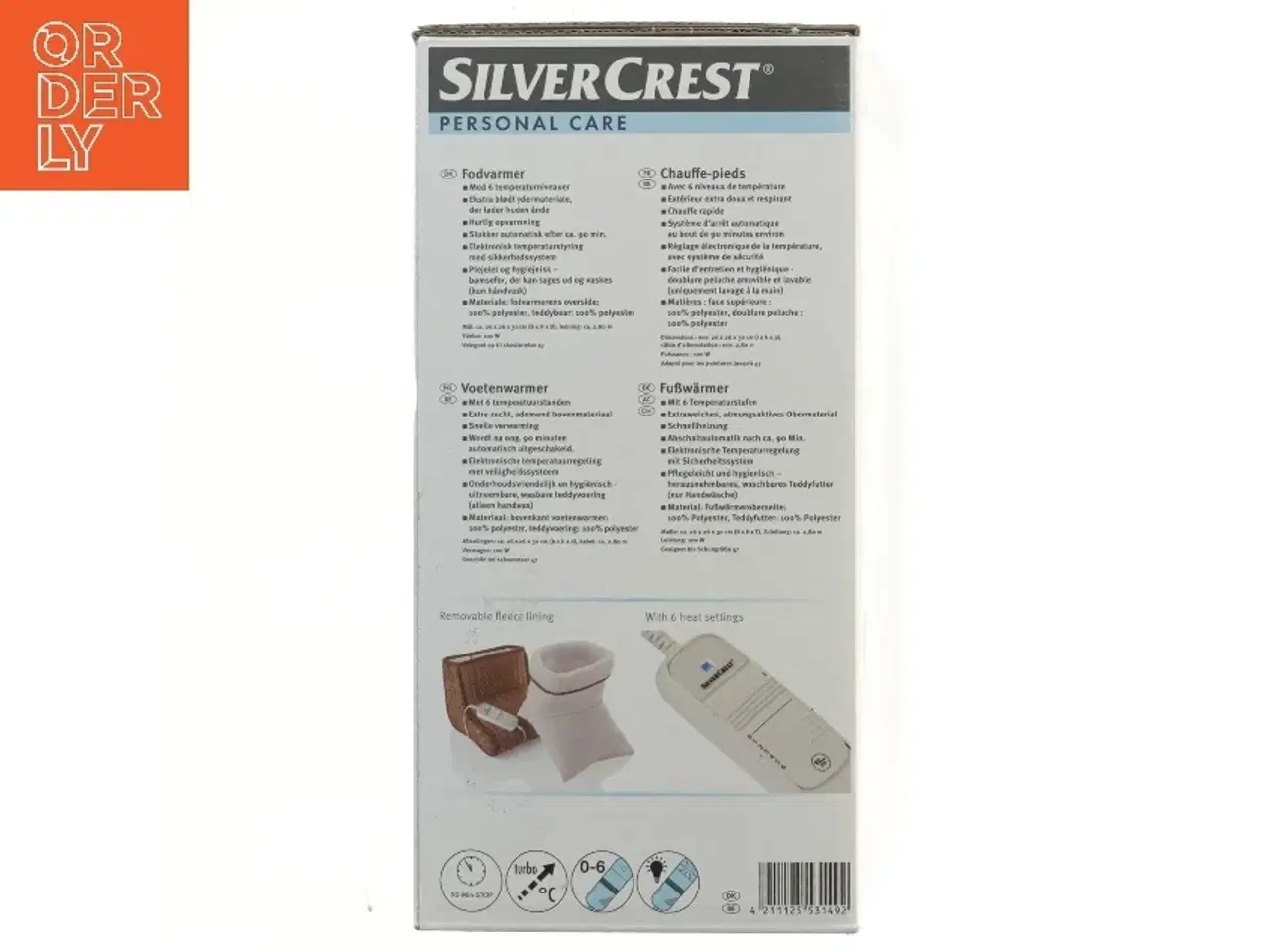 Billede 2 - SilverCrest fodvarmer fra SilverCrest (str. 31,5x26,5x28 cm)