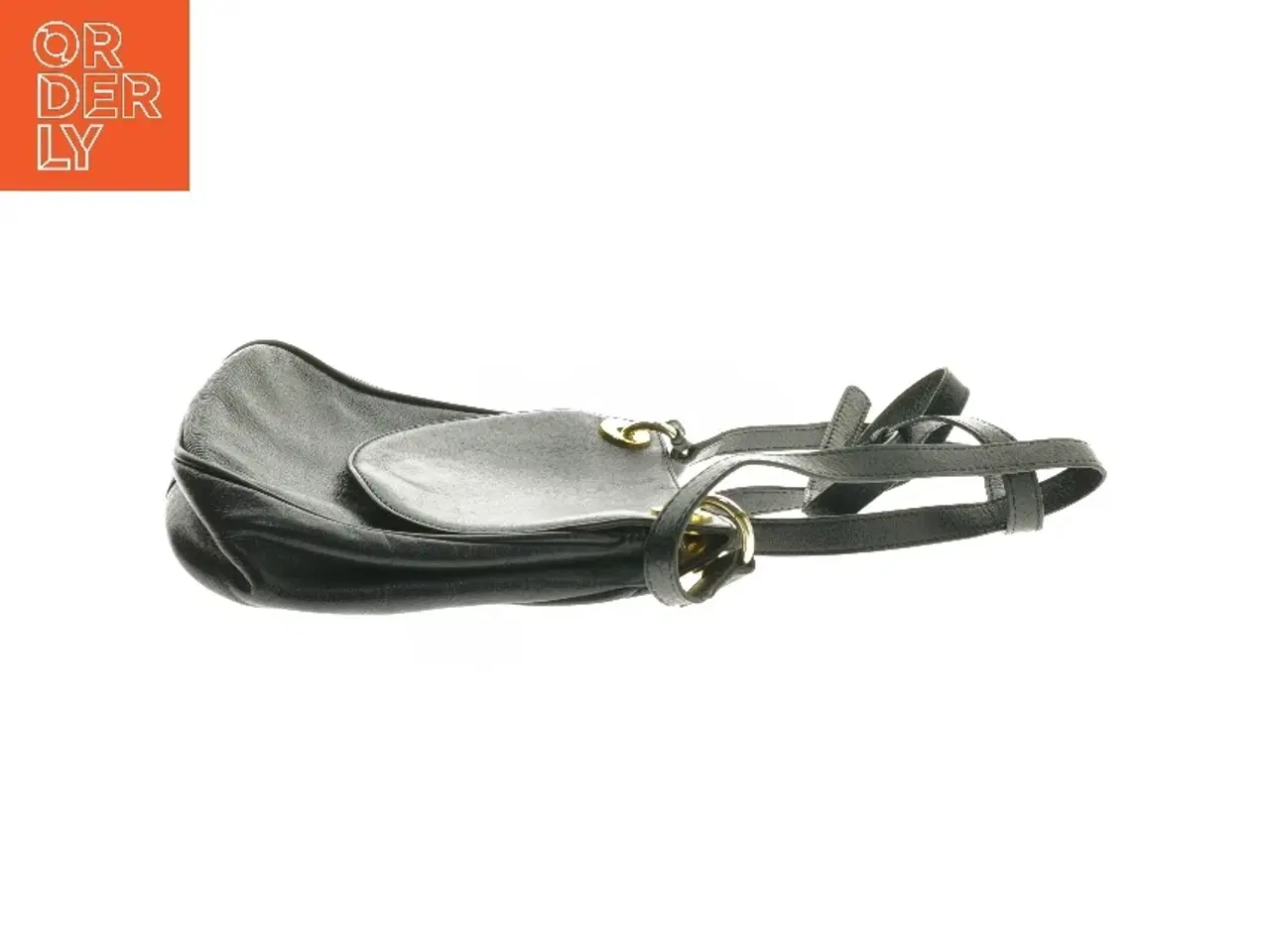 Billede 2 - Sort skuldertaske med rem fra Gold & Peel (str. 20x20x8 cm)