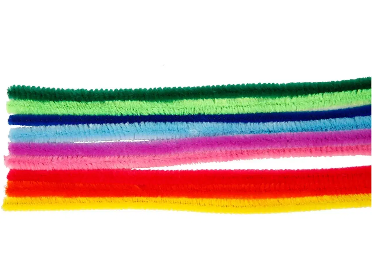 Billede 1 - Chenille, L: 30 cm, tykkelse 9 mm, ass. farver, 25ass./ 1 pk.