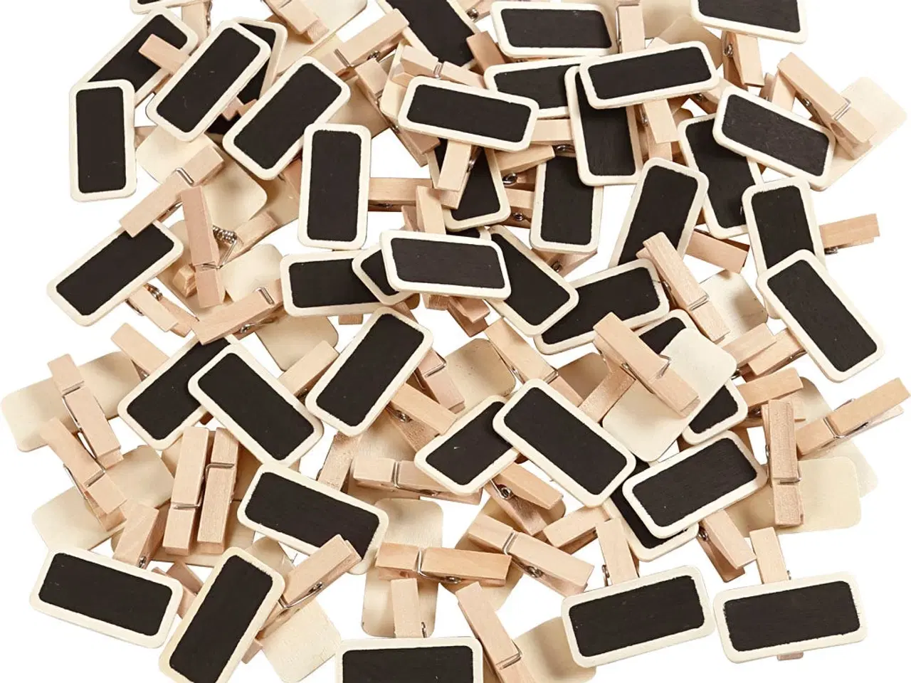 Billede 1 - Praktisk tavle med klemme - 100 stk. 4x2 cm