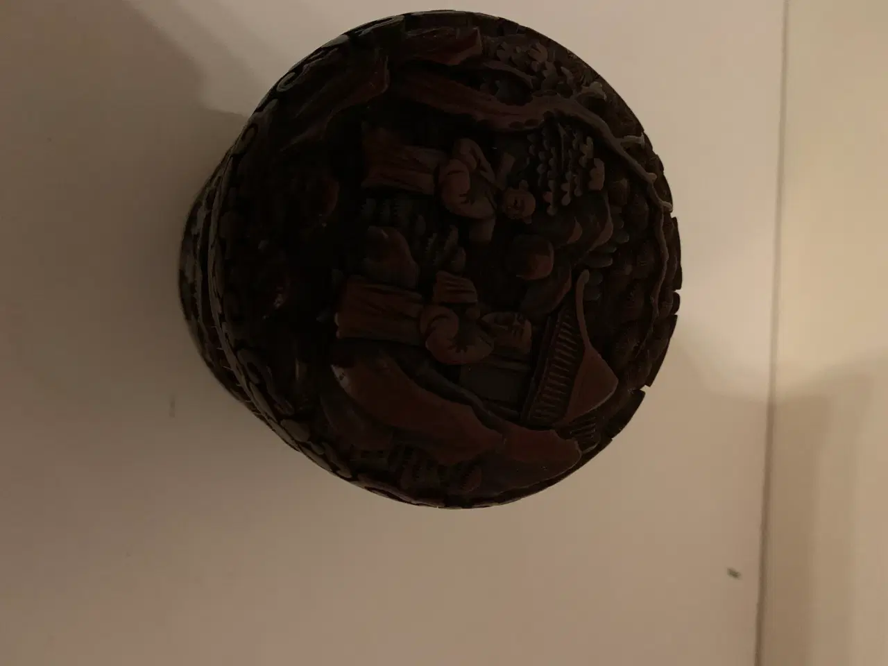 Billede 1 - Kinesisk lak krukke 