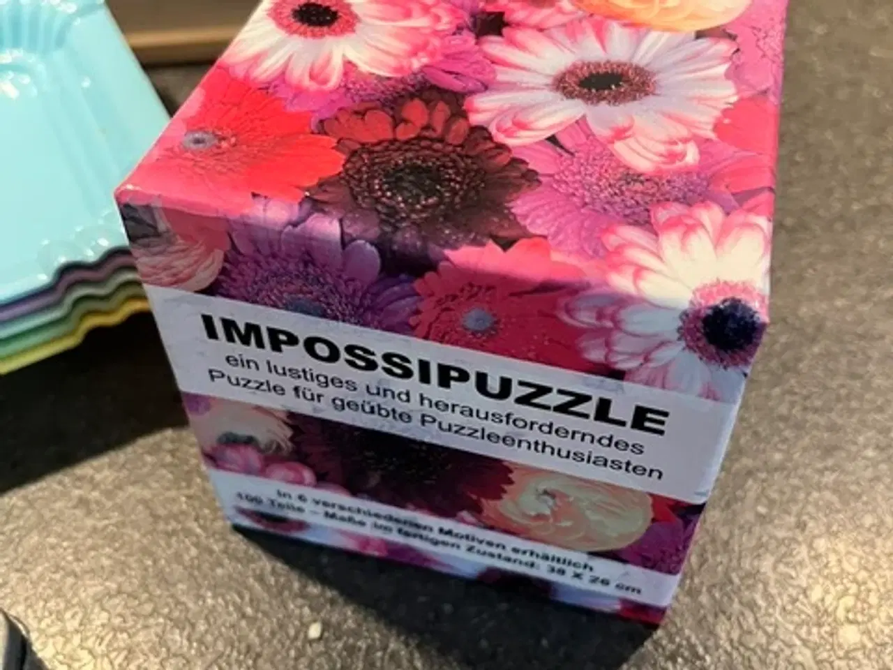 Billede 1 - Impossipuzzle med blomster 100 brikker – Komplet!