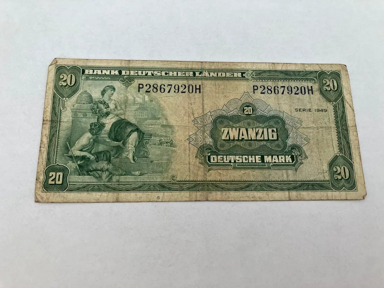 Billede 1 - 20 Deutsche Mark 1949 Germany - Rare