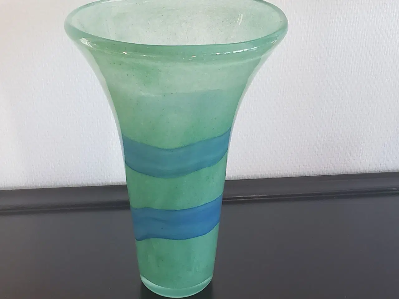 Billede 1 - Grøn glasvase