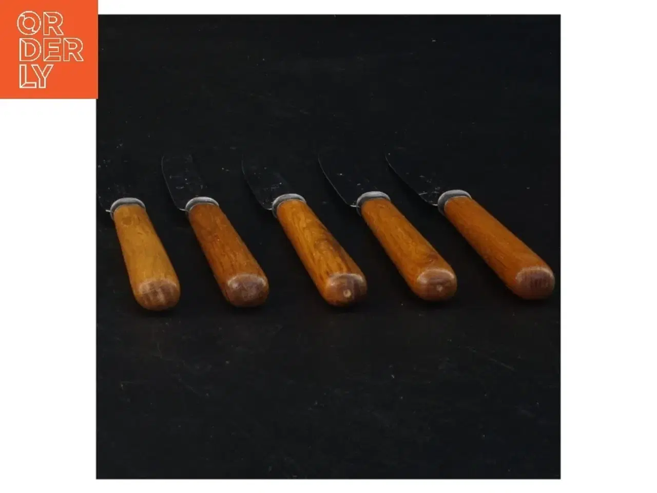 Billede 3 - Smørknive i rustfrit stål med træskaft (str. 17 cm)