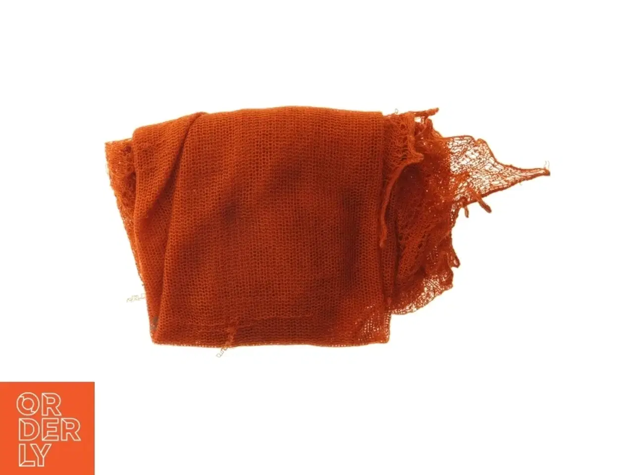 Billede 1 - Orange tørklæde (str. 110x110 cm)