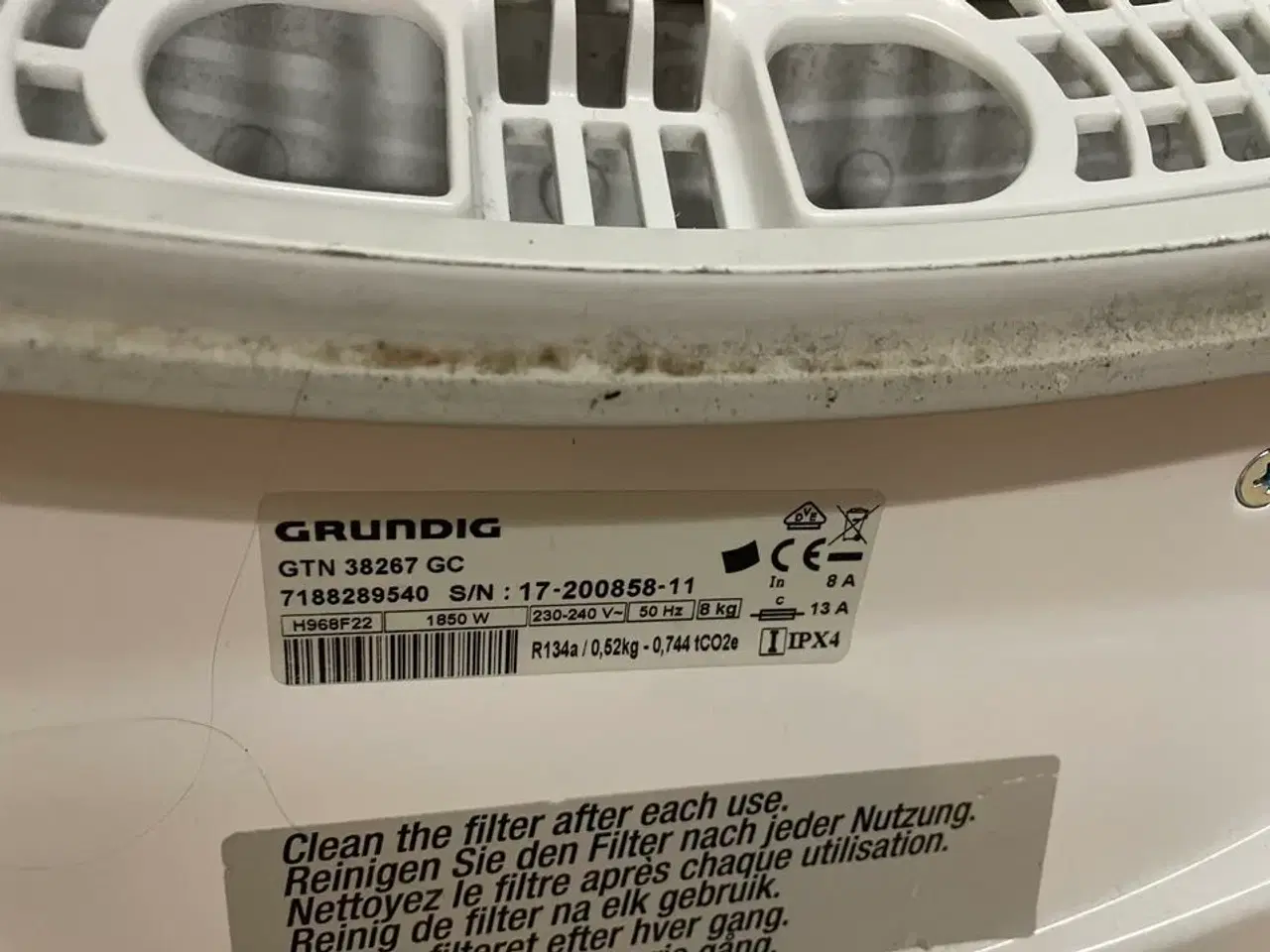 Billede 6 - Tørretumbler, brugt. GRUNDIG.