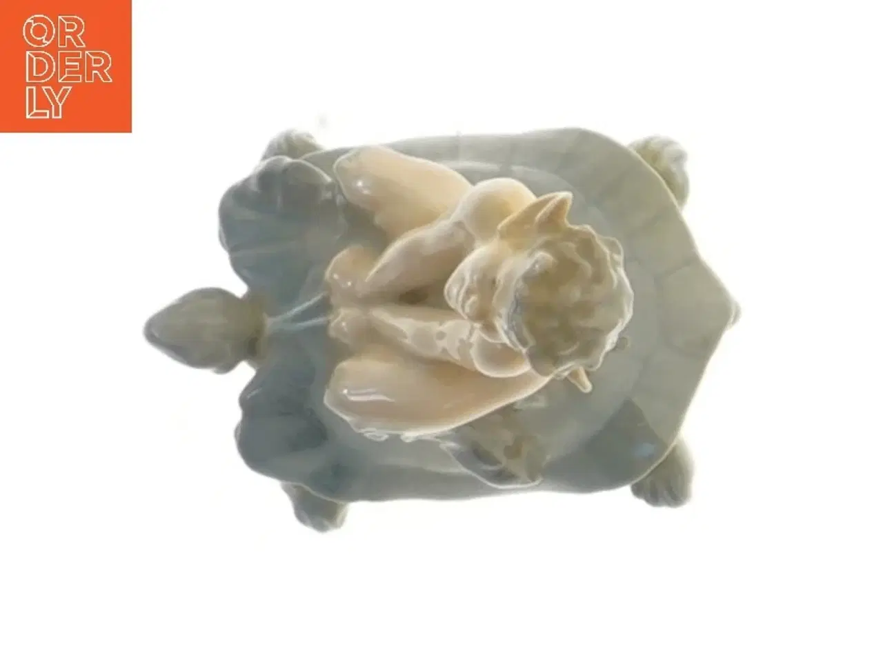 Billede 2 - Porcelænsfigur af faun på skildpadde fra Royal Copenhagen (str. 10 cm)