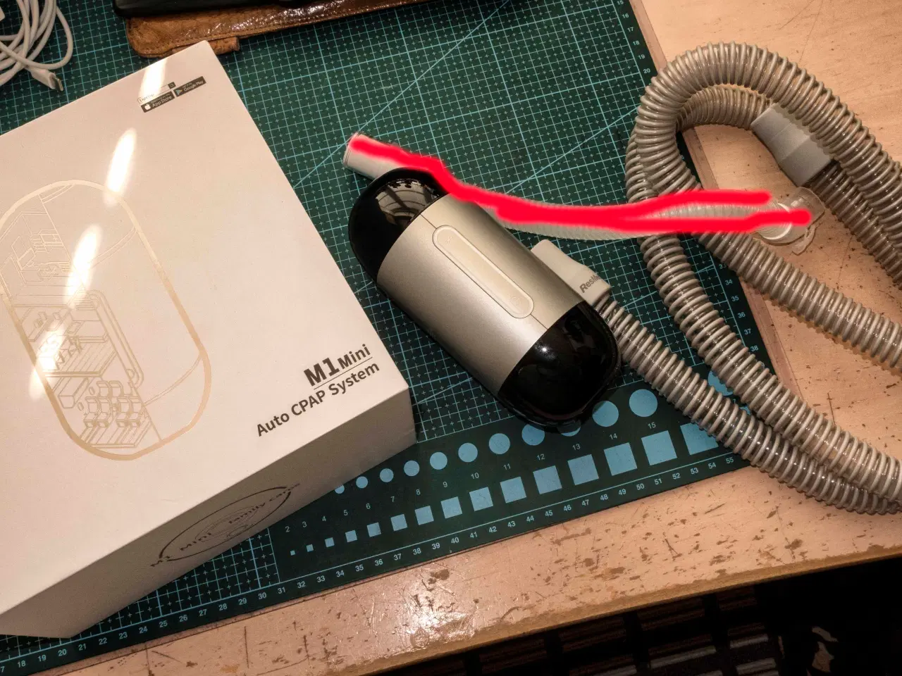Billede 2 - CPAP rejseudgave (400 g). BMC  M1 mini Auto CPAP.