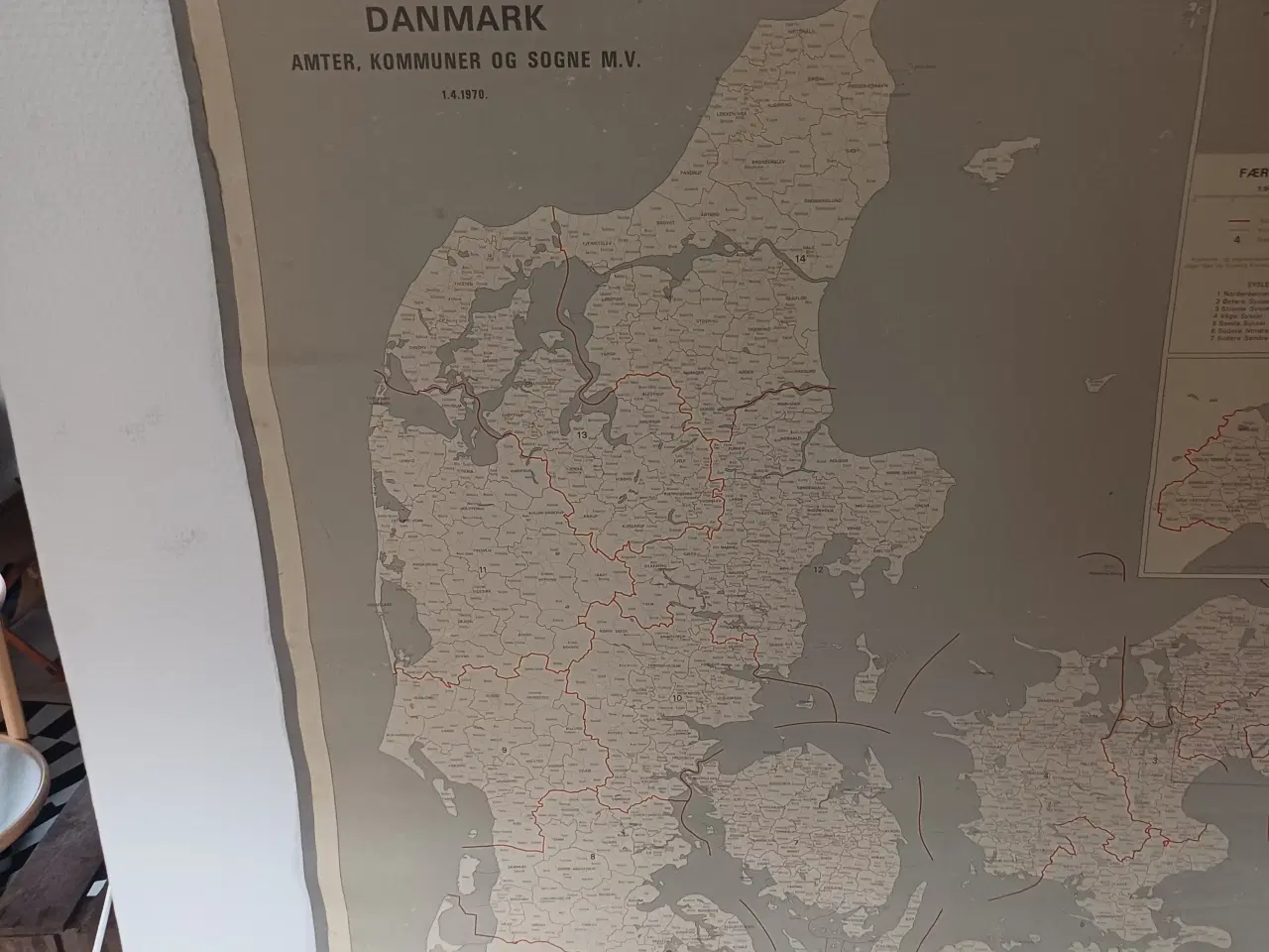 Billede 2 - Danmarks kort anno 1970