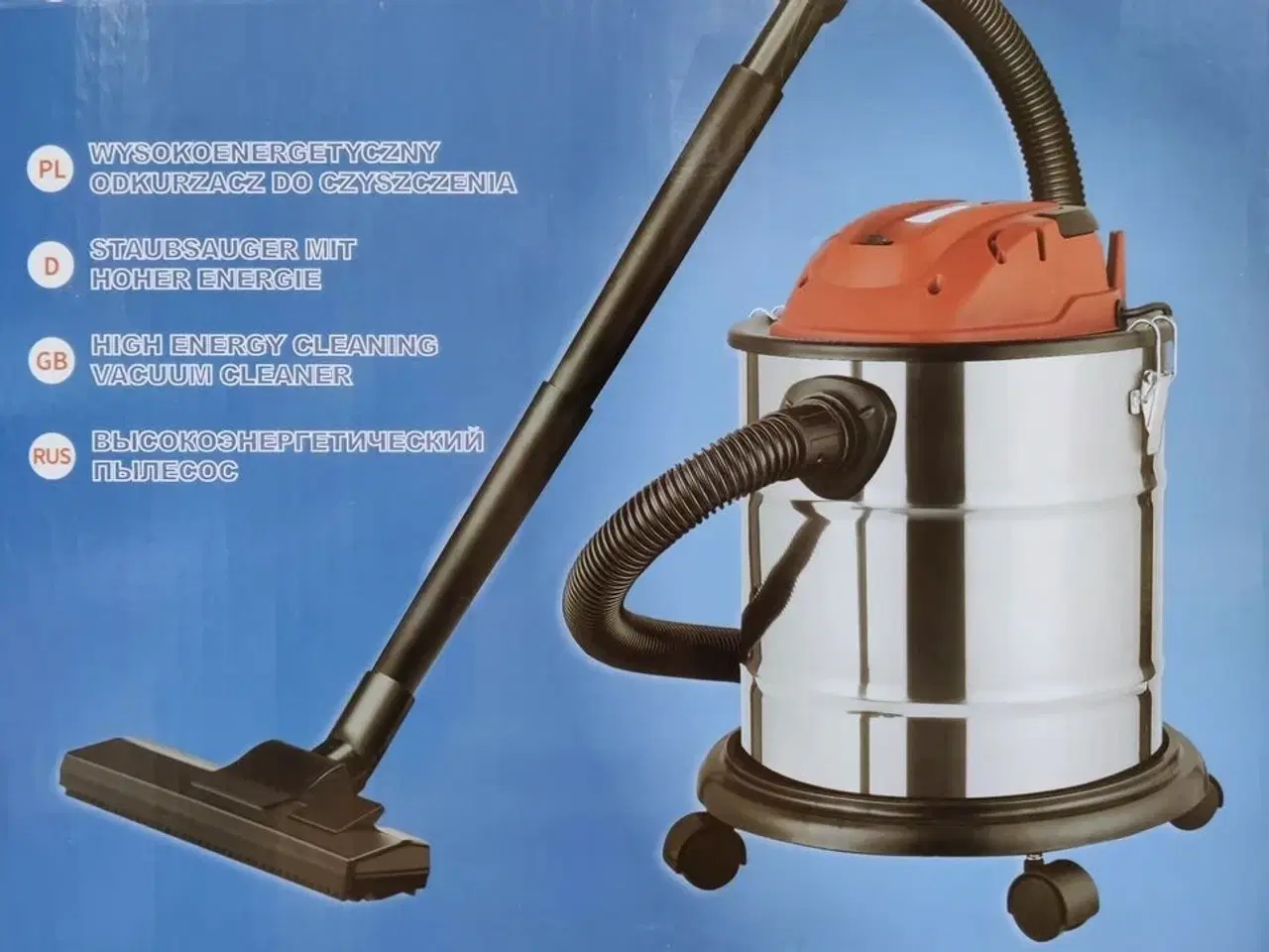 Billede 1 - Våd/tør støvsuger, 20 liter, 2200 watt.