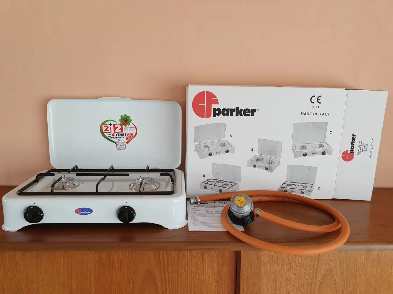 Billede 1 - Parker dobbelt gasblus med slange og regulator