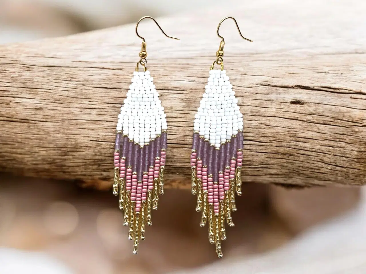 Billede 1 - Grønlandske perle øreringe