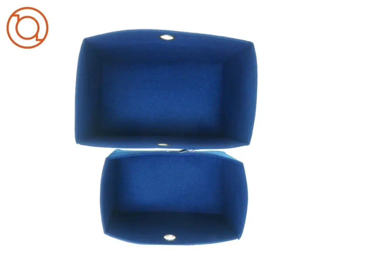 Billede 2 - Stof kasser fra Hübsch (str. 40 x 24 og 35 x 20)