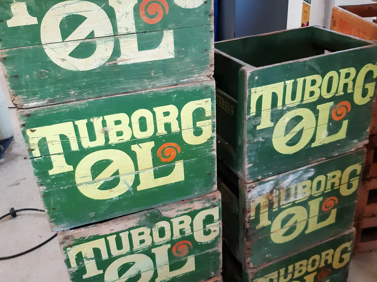 Billede 2 - Tuborg Træ ølkasser.