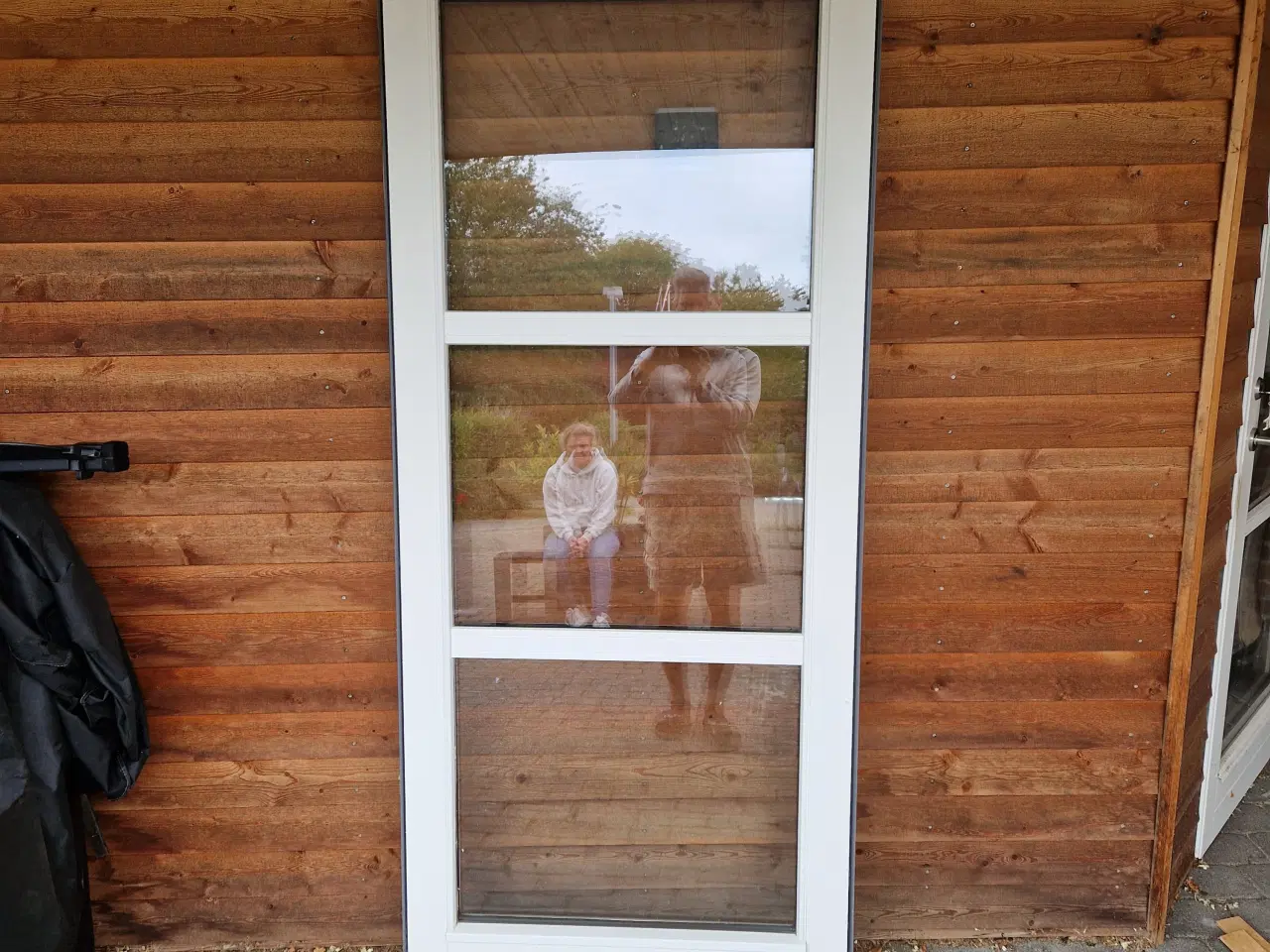 Billede 2 - Havedør inkl. karm 945x2090 (ral 9010)