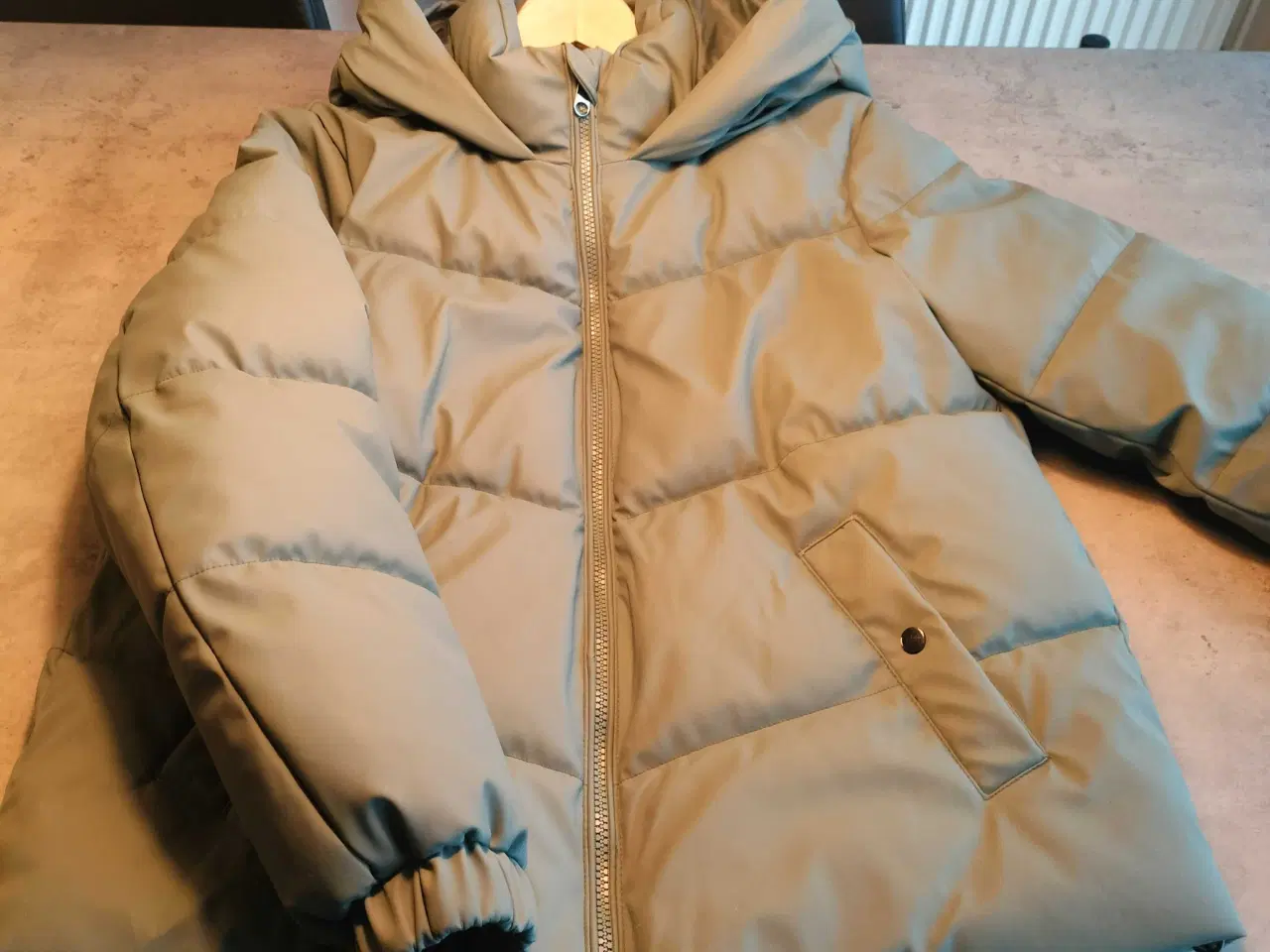 Billede 7 - Lækker vinterjakke, støvet grøn