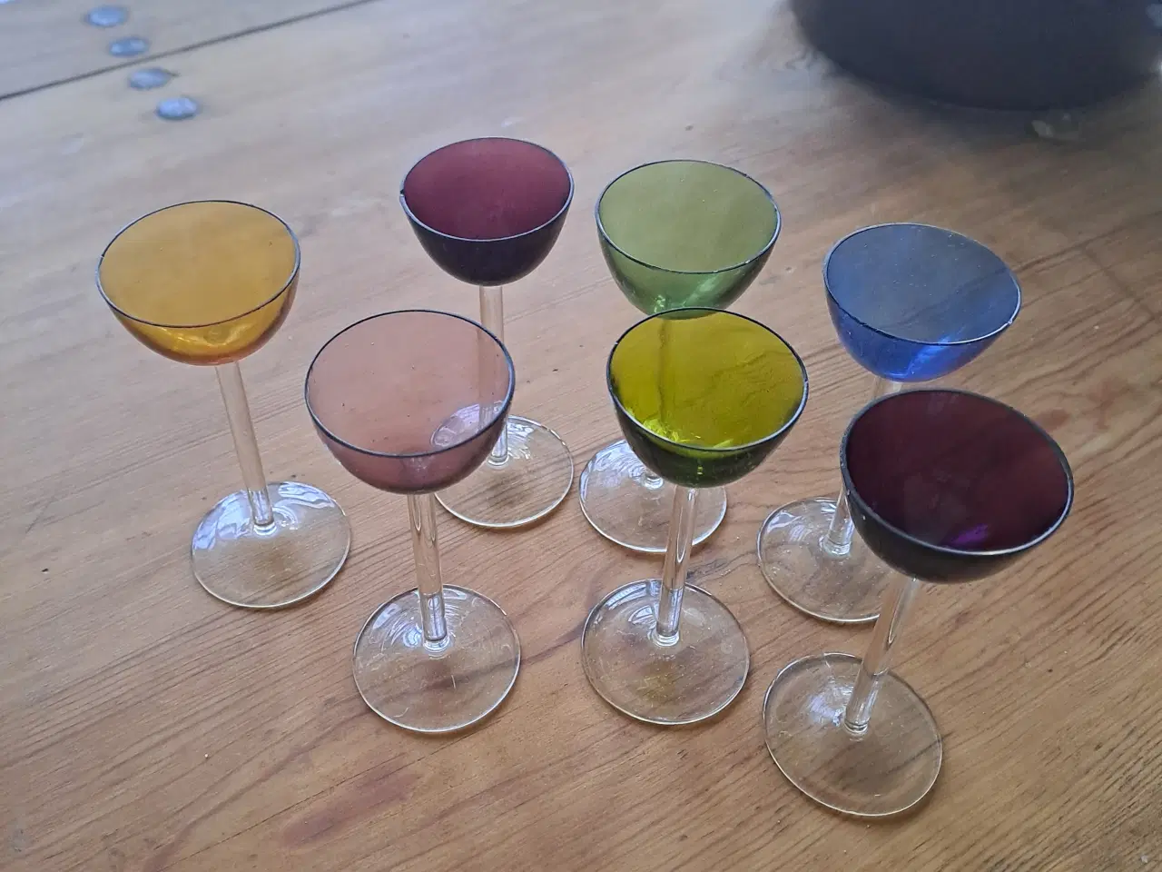 Billede 7 - 7 stk. farvede glas.