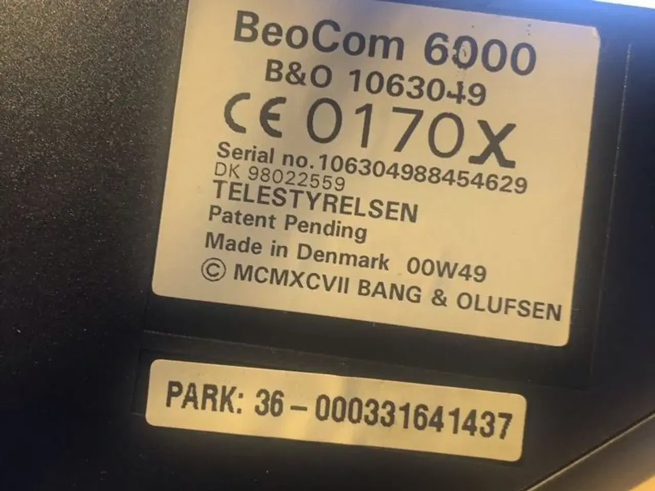 Billede 5 - B&O Beo Com 6000