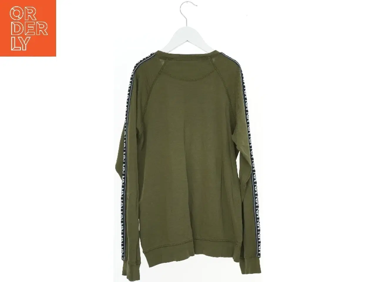 Billede 2 - Casual grøn sweatshirt med stribe detaljer fra Mads Nørgaard (str. 164)