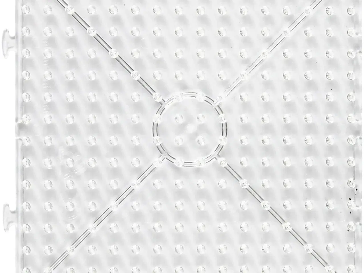 Billede 1 - Perleplade, stor samlefirkant, str. 15x15 cm, JUMBO, klar, 1 stk.