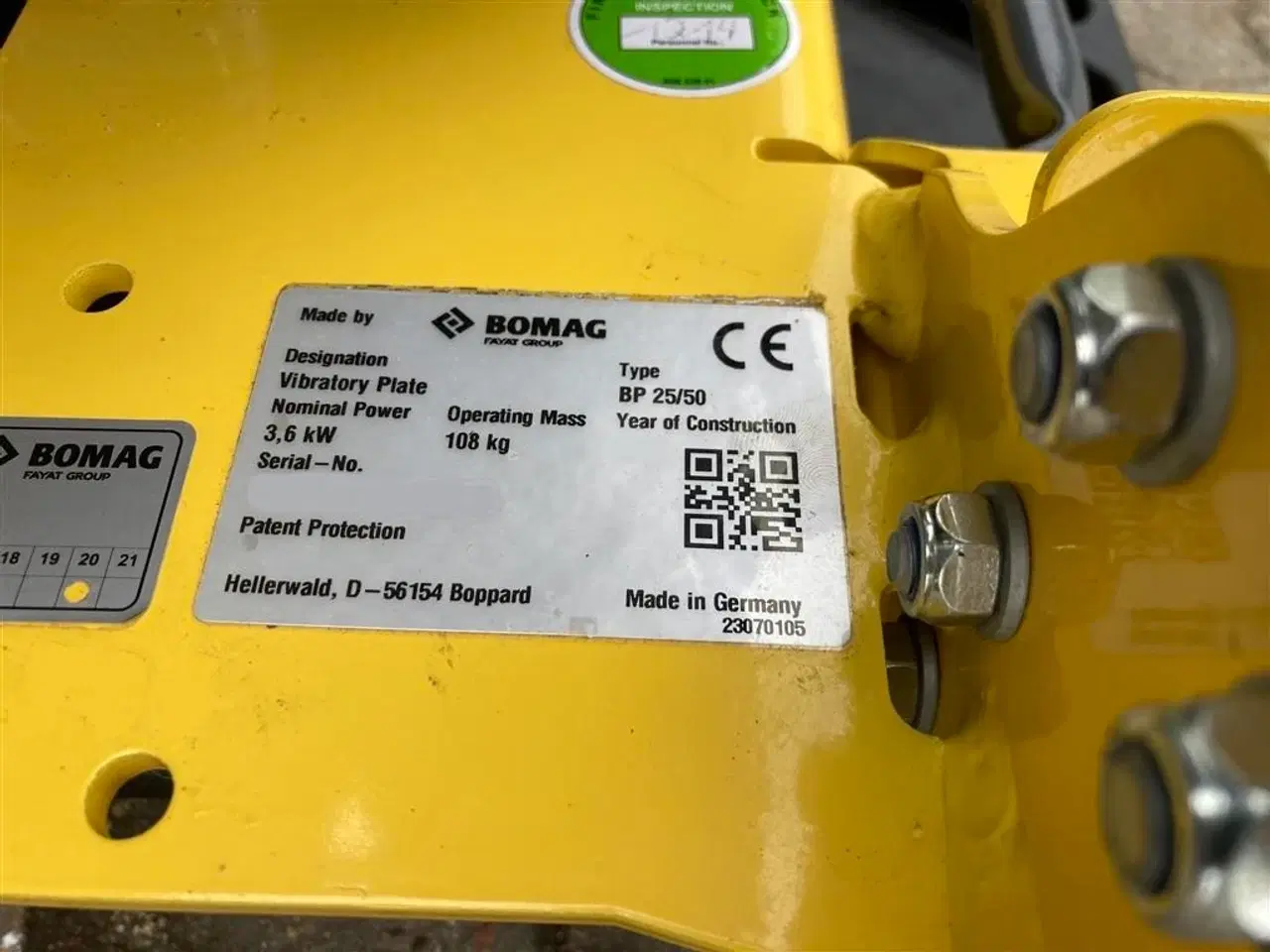 Billede 13 - Bomag BP 25/50 Håndtagsregulering af vibrationer og ondrejninger