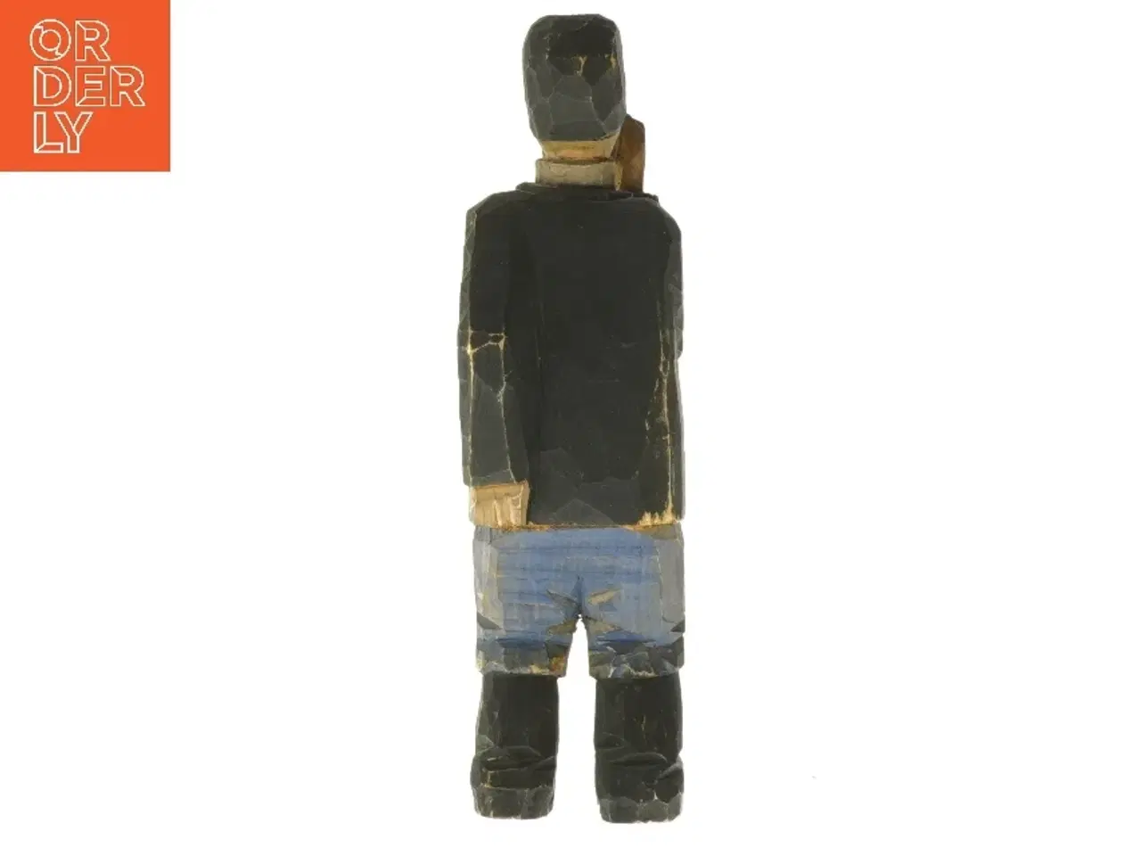 Billede 3 - Træfigur af mand (str. 21,5 cm)