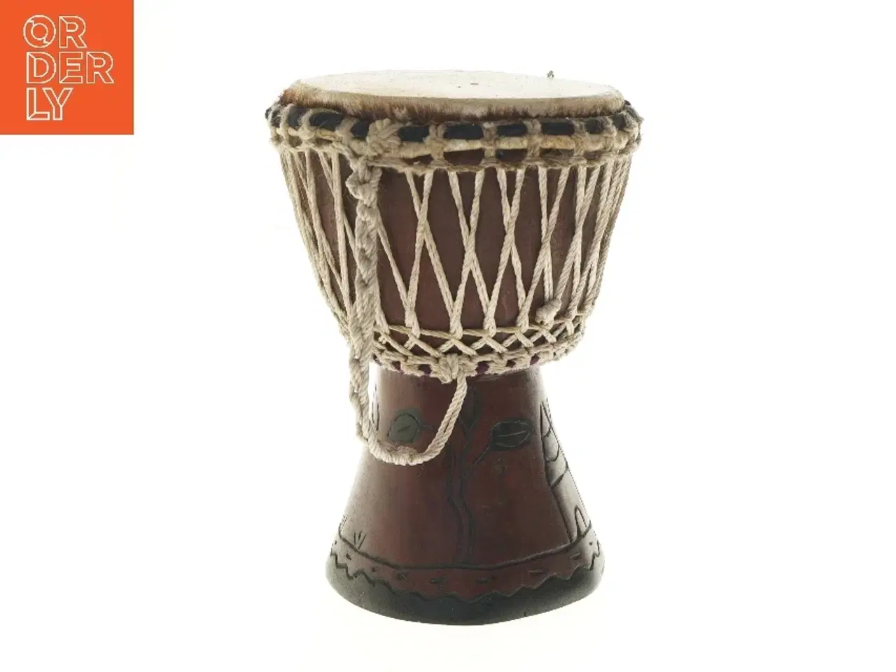 Billede 4 - Afrikansk tromme (str. Ø 19x35 cm)