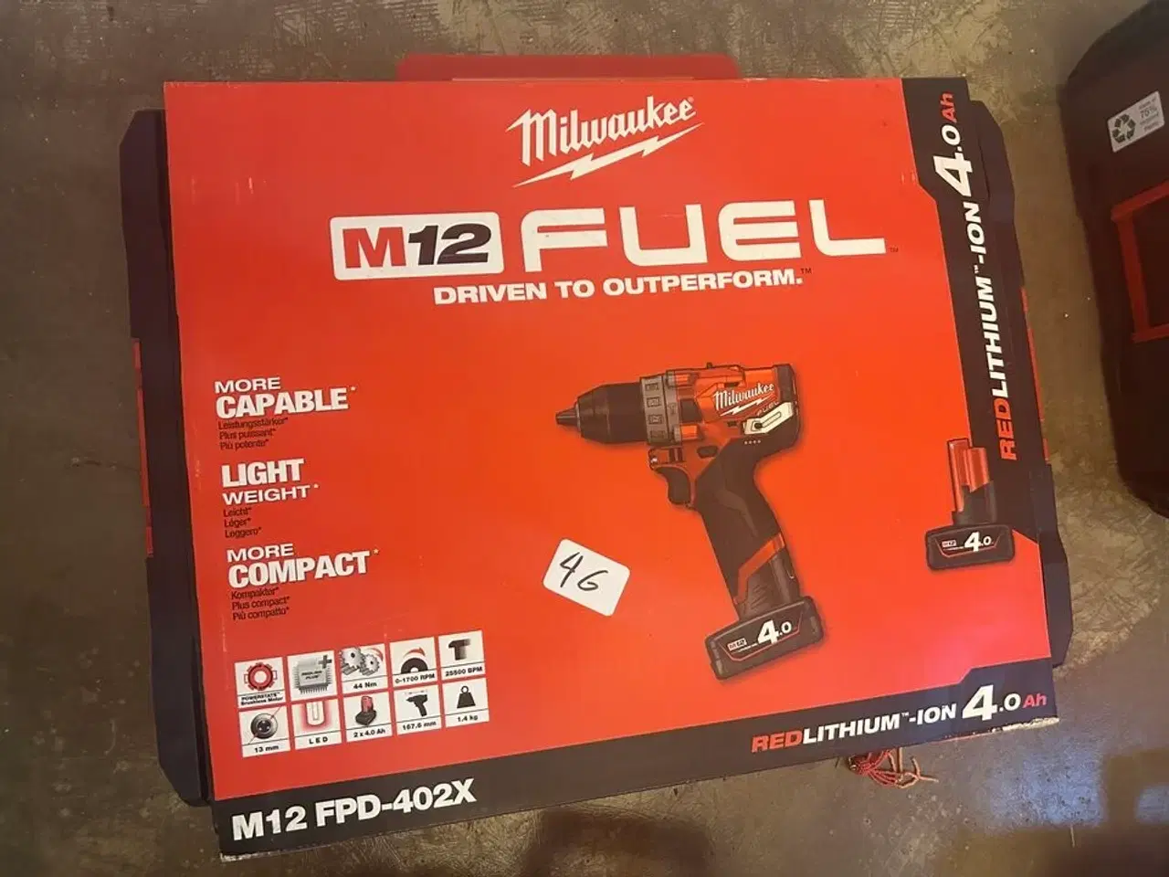 Billede 1 - Milwaukee skruemaskine M12 FPD-402X